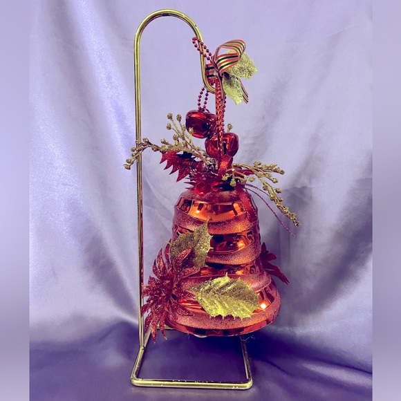 HANDCRAFTED • Original Red and Gold Jingle Bell • Great for Christmas! - Picture 4 of 6